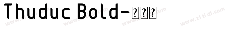 Thuduc Bold字体转换